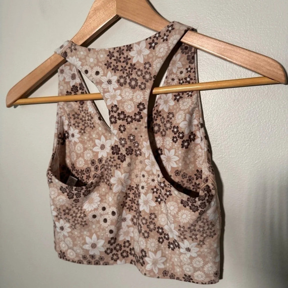 Aerie ditsy floral bra top S - Picture 4 of 5